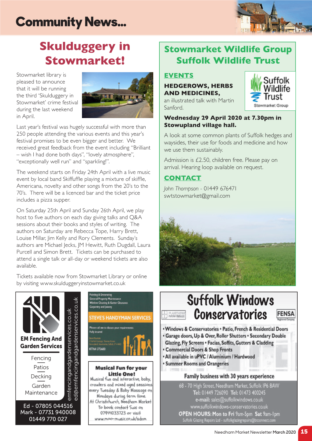 Community News... Suffolk Windows Conservatories