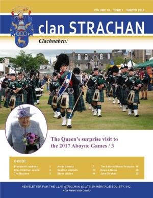 Clachnaben! the Queen's Surprise Visit to the 2017 Aboyne Games