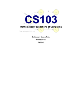 Mathematical Foundations of Computing