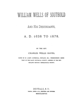 William Wells of Southold