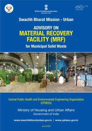 MRF) for Municipal Solid Waste