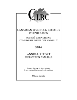 Annual Report Publication Annuelle