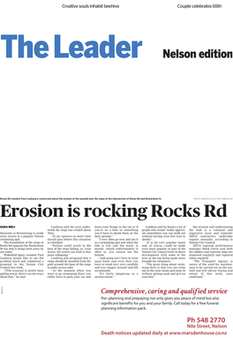 Erosion Is Rocking Rocks Rd