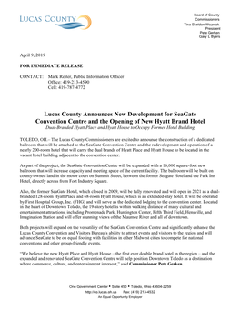 Lucas County Announces New Development for Seagate