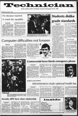 Ifl- Blem.” Wednesday, November 7, 1979 Technlc North Carolina State