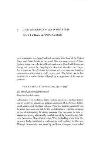 4 the AMERICAN and BRITISH CULTURAL APPROACHES The
