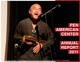 PEN American CENTER Annual Report 2011