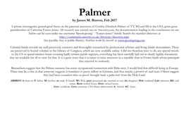 Palmer by James M