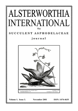 SUCCULENT ASPHODELACEAE Journal