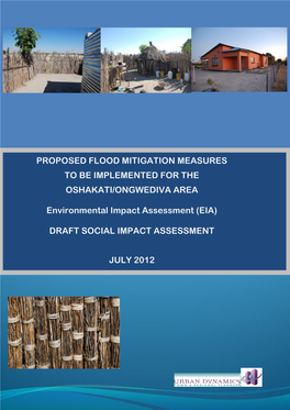 Proposed Flood Mitigation Measures to Be Implemented for the Oshakati/Ongwediva Area