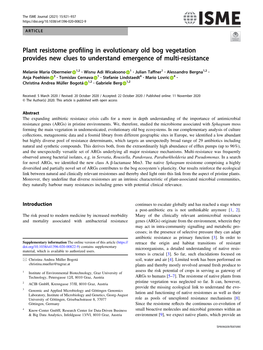 Plant Resistome Profiling in Evolutionary Old Bog Vegetation