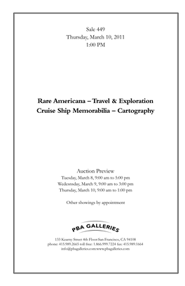 Travel & Exploration Cruise Ship Memorabilia – Cartography