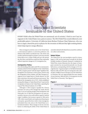 Immigrant Scientists Invaluable to the United States