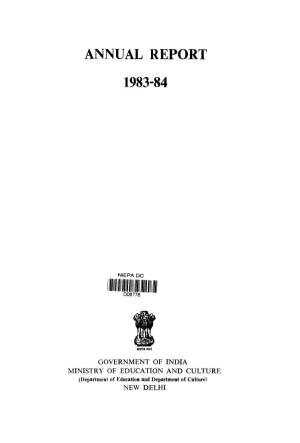 Annual Report 1983-84