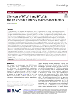 Silencers of HTLV-1 and HTLV-2