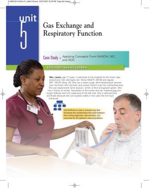 Gas Exchange and Respiratory Function