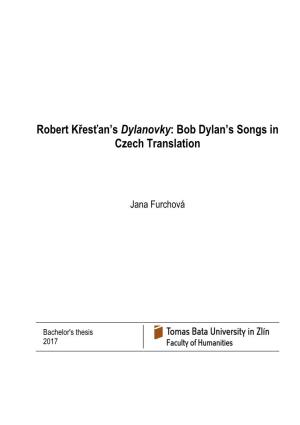 Robert Křesťan's Dylanovky: Bob Dylan's Songs in Czech Translation