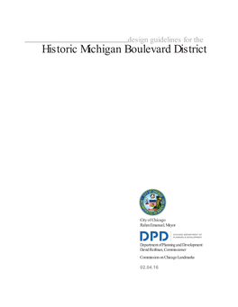 Historic Michigan Boulevard District Design Guidelinescontributing Buildings