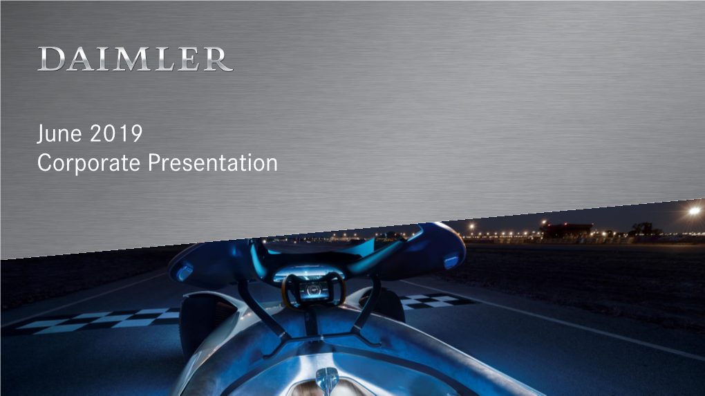 Daimler Corporate Presentation June 2019