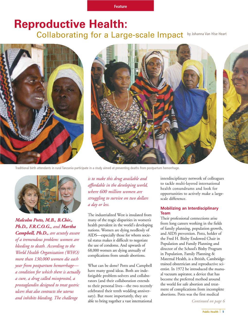 Reproductive Health: Collaborating for a Large-Scale Impact by Johanna Van Hise Heart