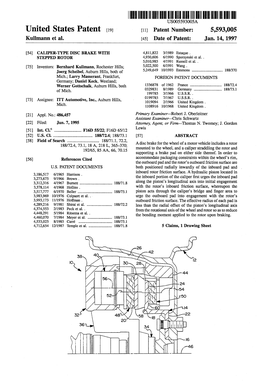 Llllllllllllllilllllllllllllllllllll!!!)Llllllllllllllllllllllllllllll United States Patent [19] [11] Patent Number: 5,593,005 Kullmann Et Al