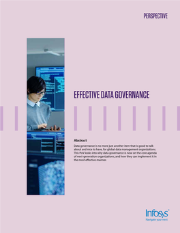 Effective Data Governance