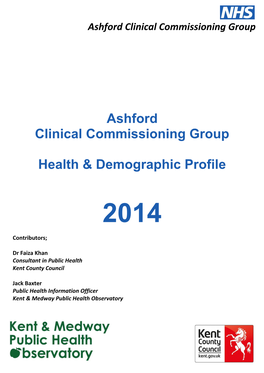 Ashford Clinical Commissioning Group Health & Demographic Profile