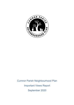 Cumnor Parish Neighbourhood Plan Important Views Report September 2020 Page 2 of 39