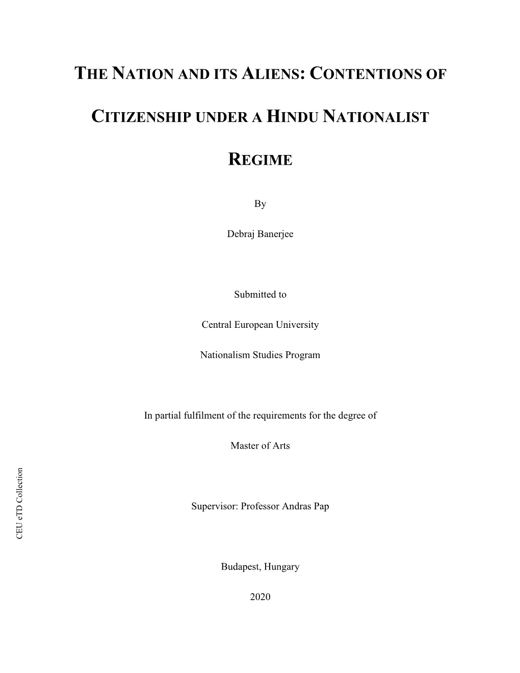 Contentions of Citizenship