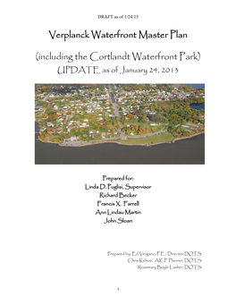 Including the Cortlandt Waterfront Park) UPDATE As of January 24, 2013