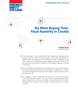 Fiscal Austerity in Croatia