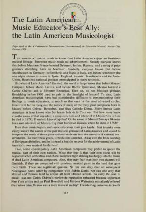 The Latin American Musicologist