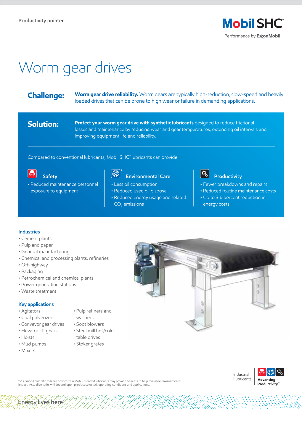 Worm Gear Drive Reliability | Mobil™