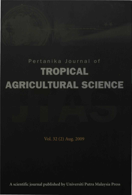 Tropical Agricultural Science