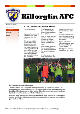 Killorglin AFC Newsletter 15
