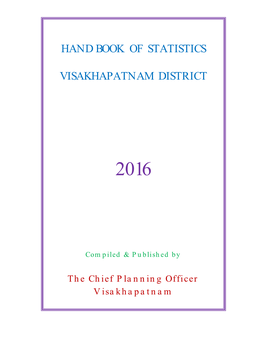 Hand Book of Statistics Visakhapatnam District