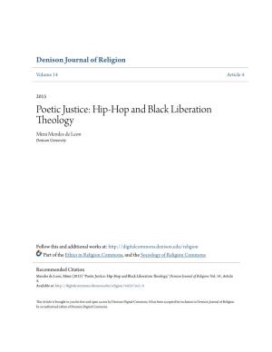 Hip-Hop and Black Liberation Theology Mimi Mendes De Leon Denison University