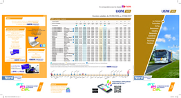 Horaires Valables Du 01/09/2016 Au 31/08/2017