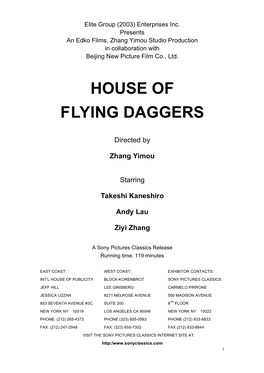 House of Flying Daggers