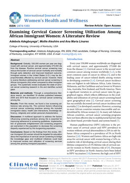 Examining Cervical Cancer Screening