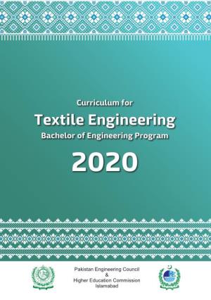Textile Engineering Bachelor of Engineering Program 2020