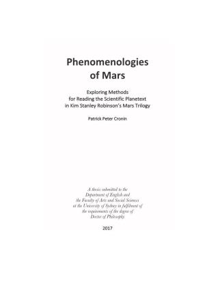 Phenomenologies of Mars