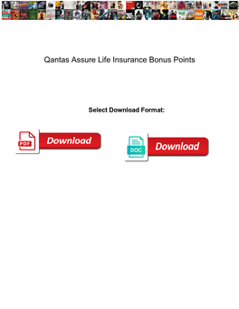 Qantas Assure Life Insurance Bonus Points