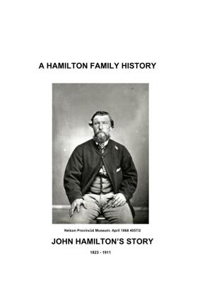 A Hamilton Family History John Hamilton's Story