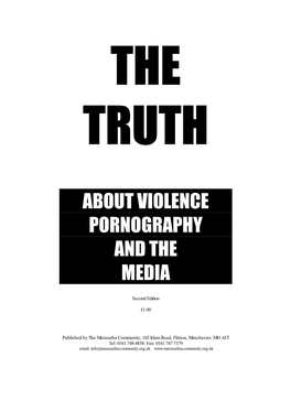 About Violence Pornography and the Media