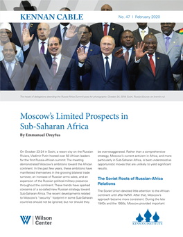 Moscow's Limited Prospects in Sub-Saharan Africa