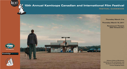 15Th Annual Kamloops Canadian and International Film Festival