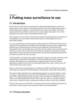 3 Putting Mass Surveillance to Use