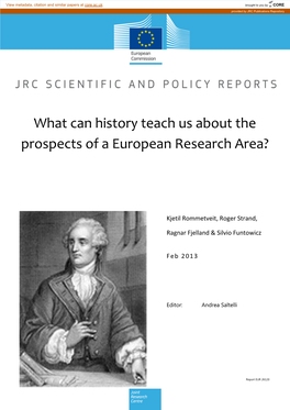 What Can History Teach Us About the Prospects of a European Research