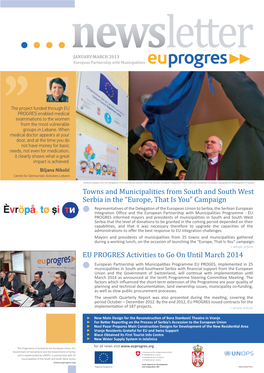 EU PROGRES Newsletter, January-March 2013, Issue 9